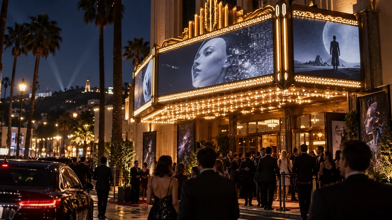 VEYR original editorial artwork for AI International Film Festival moves to monthly Hollywood screenings