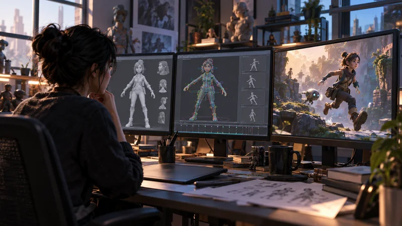 VEYR original editorial artwork for Viral Tripo + Astra workflows push AI 3D from static models into animation